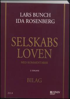 Selskabsloven med kommentarer -- Bilag