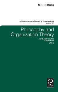 Philosophy and organization theory