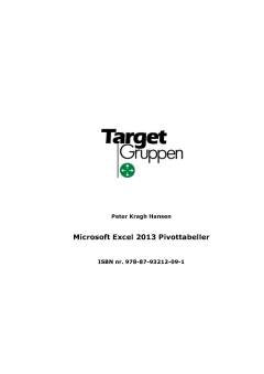 Microsoft Excel 2013 pivottabeller