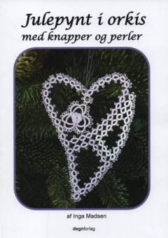 Julepynt i orkis med knapper og perler