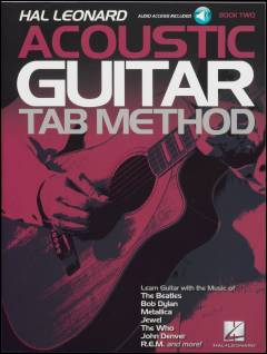 Hal Leonard acoustic guitar tab method. Book 2