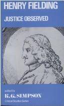 Henry Fielding : Justice observed