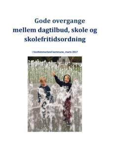 Gode overgange mellem dagtilbud, skole og skolefritidsordning i Vesthimmerland kommune