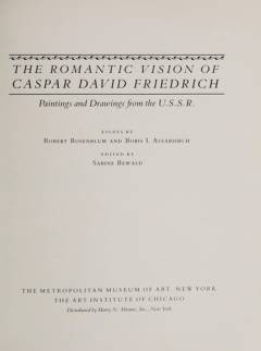 The romantic vision of Caspar David Friedrich : paintings and drawings from the U.S.S.R.