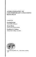 A bibliography of contemporary linguistic research