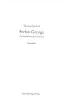 Stefan George : die Entdeckung des Charisma : Biografie