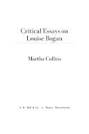 Critical essays on Louise Bogan