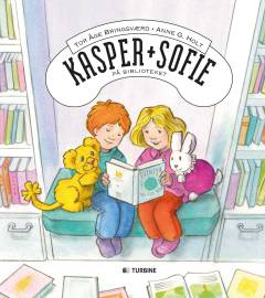 Kasper og Sofie  på biblioteket