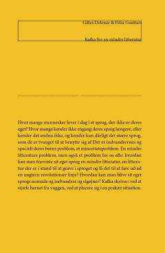 Kafka for en mindre litteratur