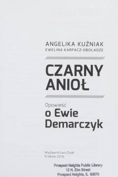Czarny anioł : opowieść o Ewie Demarczyk