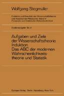 Probleme und Resultate der Wissenschaftstheorie und analytischen Philosophie. 4:2 : Personelle und statistische Wahrscheinlichkeit : statistische Schliessen, statistische Begründung, statistische Analyse