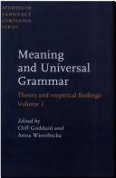 Meaning and universal grammar : theory and empirical findings