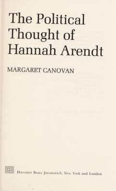 The political thought of Hannah Arendt