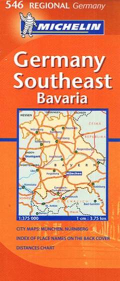 Michelin Germany Southeast Bavaria 1:375000