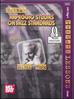 Guitar arpeggio studies on jazz standards