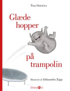 Glæde hopper på trampolin