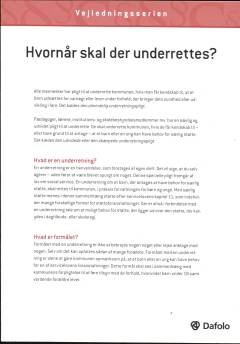 Hvornår skal der underrettes?