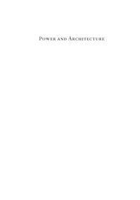 Power and architecture : the construction of capitals and the politics of space