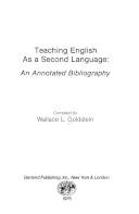 Teaching English as a second language : an annotated bibliography