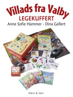Villads fra Valby legekuffert - med bøger, plakat og vendespil