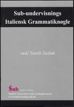 Sub-undervisnings italiensk grammatiknøgle
