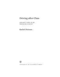 Driving after class : Anxious times in an American suburb