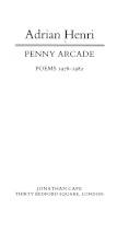 Penny arcade : poems 1978-1982