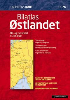 Bilatlas Østlandet : bil- og turistkart