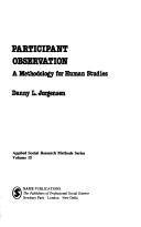Participant observation : a methodology for human studies