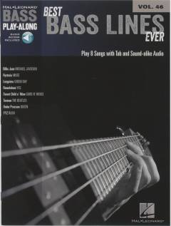 Best bass lines ever : play 8 songs with tab and sound-alike audio