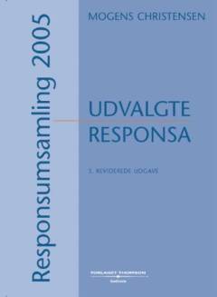 Responsumsamling 2005 : udvalgte responsa