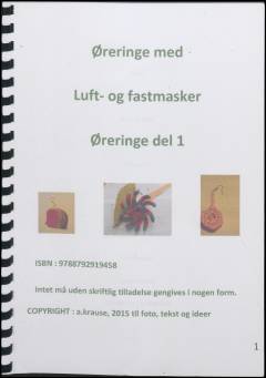 Hæklede øreringe med luft- og fastmasker. Del 1