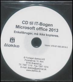 Cd til IT-bogen : Microsoft Office 2013