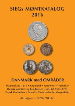 SIEGs møntkatalog. Danmark med områder. 2016 (48. udgave)