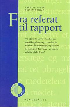 Fra referat til rapport