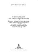 Historical events and people in geosciences : selected papers from the symposia of the Interdivisional commission on history of IAGA during the IUGG General Assembly, held in Hamburg, 1983