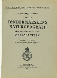 Træk af Tøndermarskens naturgeografi : med særligt henblik på morfogenesen