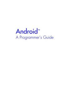 Android : a programmer's guide