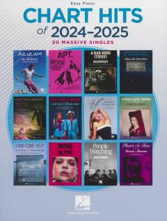 Chart hits of 2024-2025 : easy piano